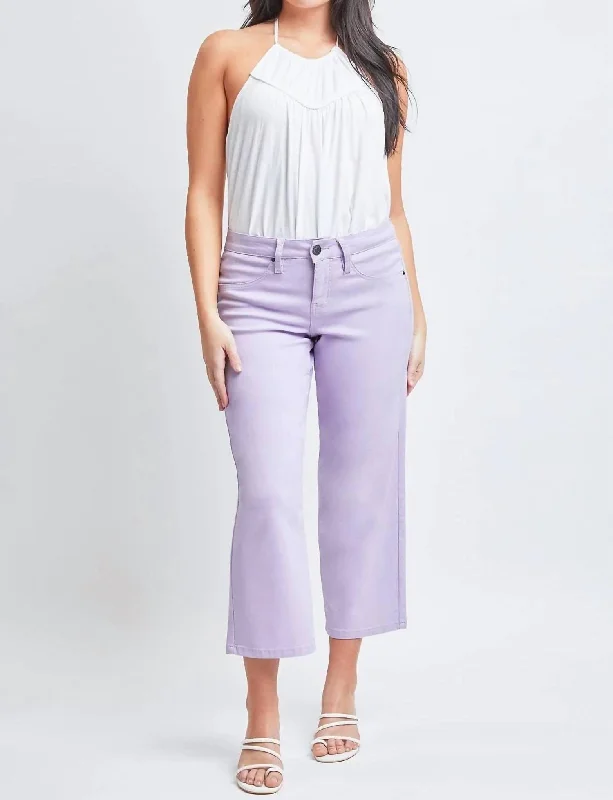 Missy High-Rise Hyperstretch Wide Leg Jeans In Lavender