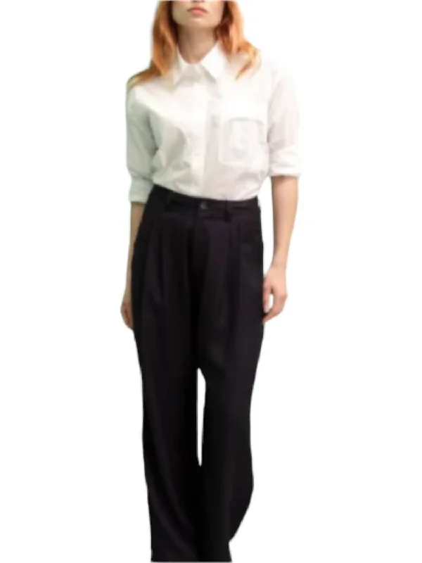 Stride Wide Leg Pants In Black