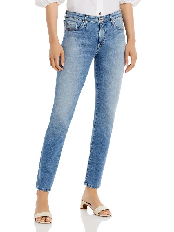 Womens Denim Slim Ankle Jeans